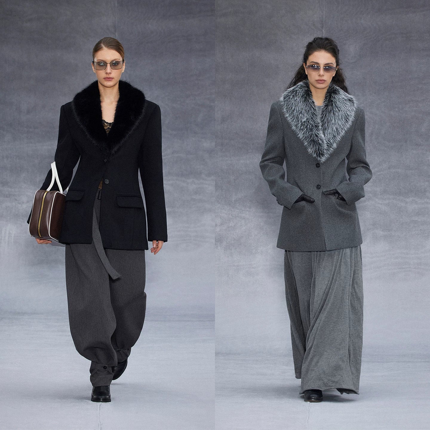 Wcoumq | Retro Mid-Length Waisted Woolen Suit with Detachable Fur Collar – Autumn & Winter Women’s Outerwear