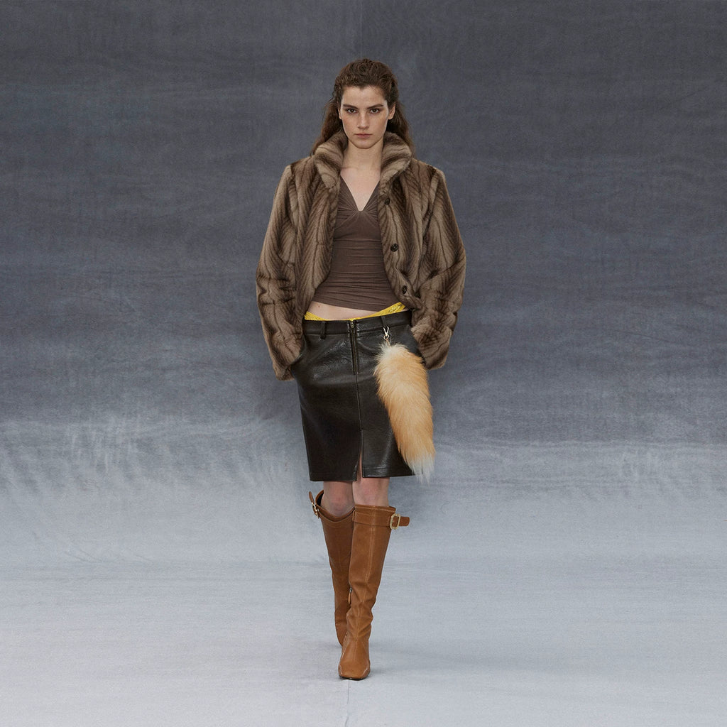 Wcoumq | Retro Long-Sleeve Mink Fur Coat with Eco-Friendly Space-Dyed Short Coat – Stylish Women’s Outerwear