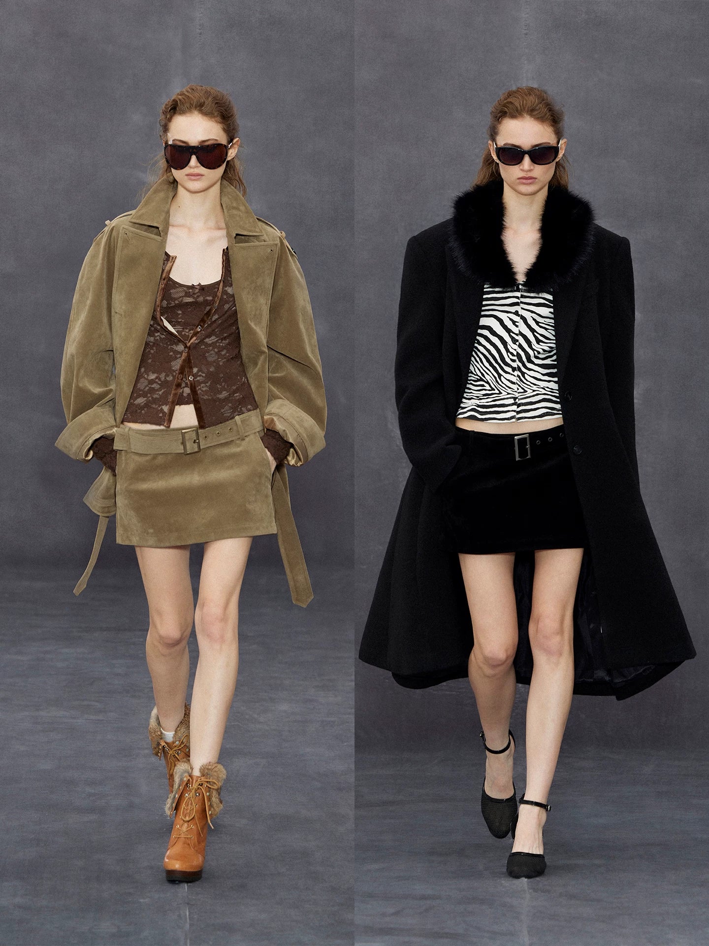 Wcoumq | Suede Low-Waist Horizontal Skirt – Stylish Women’s Comfortable and Chic Skirt for Fall