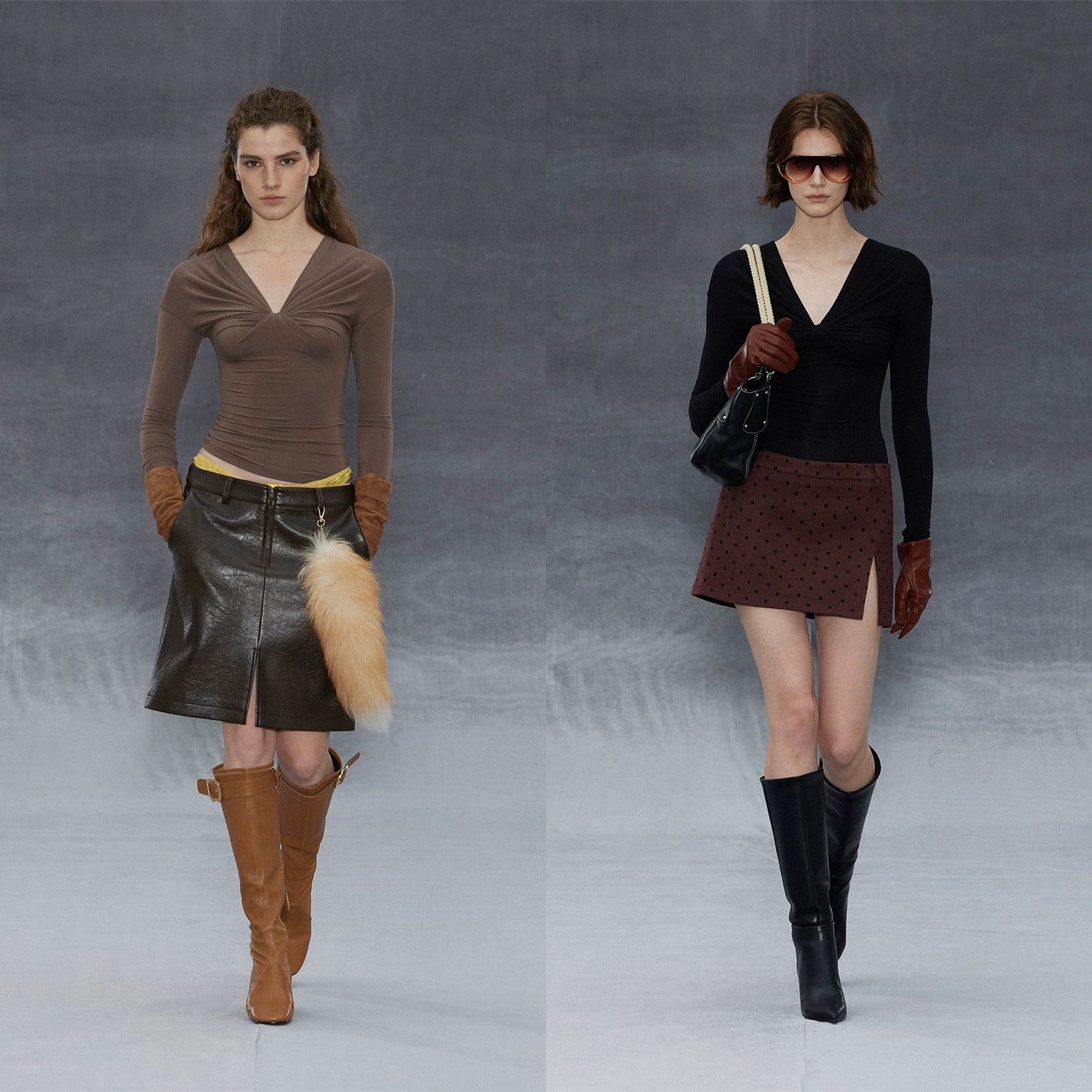 Wcoumq | V-Neck Pleated Slim Knitted Pullover Top for Women – Casual Touch Series Slim-Fit Knitwear