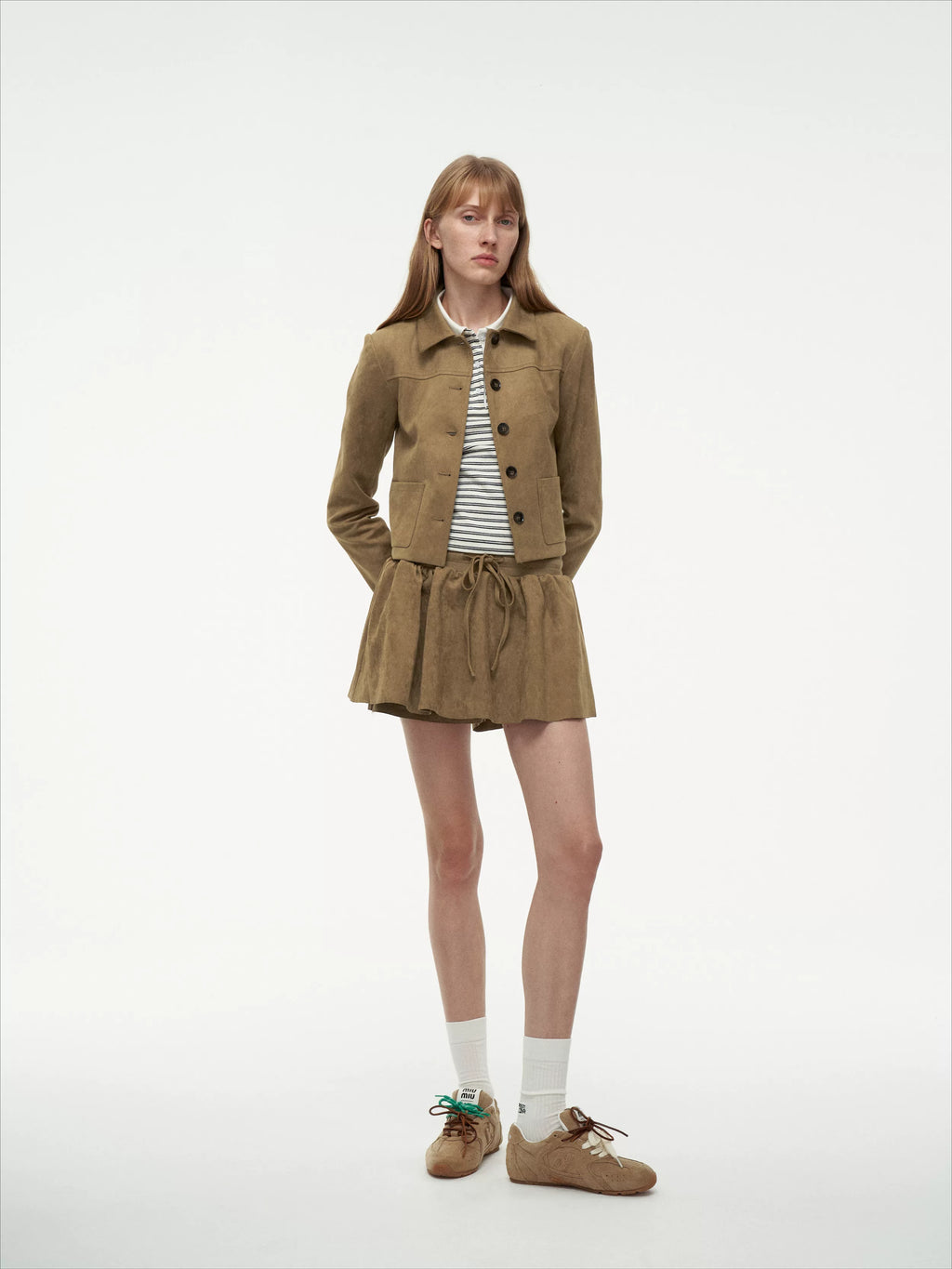 Wcoumq | Heavy Matte Lapel Imitation Suede Short Jacket – malist & Elegant Women’s Silhouette Outerwear