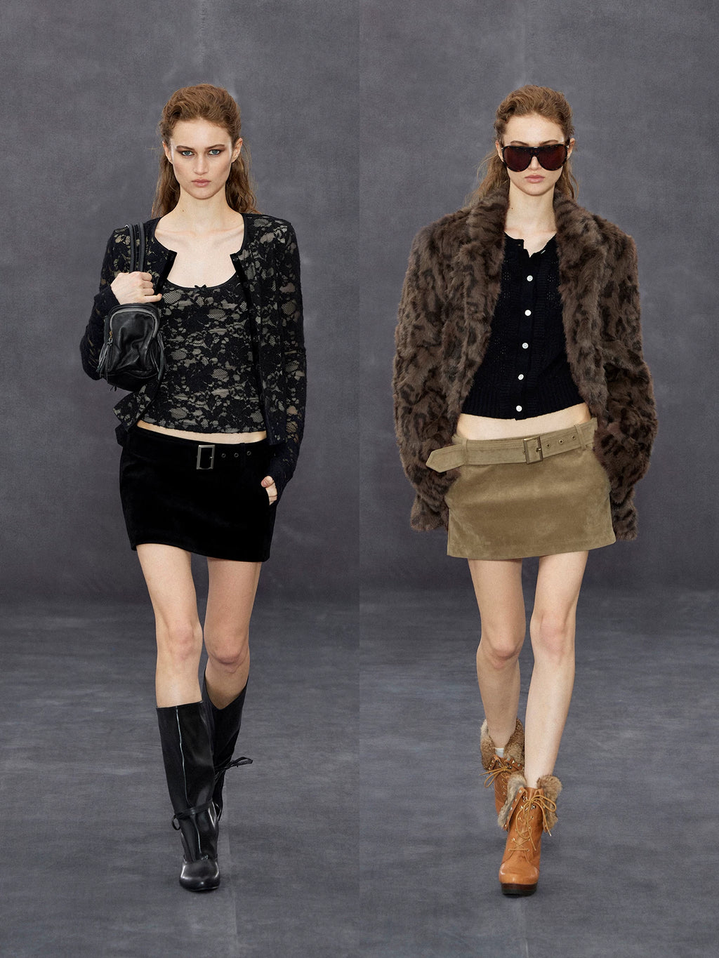 Wcoumq | Suede Low-Waist Horizontal Skirt – Stylish Women’s Comfortable and Chic Skirt for Fall