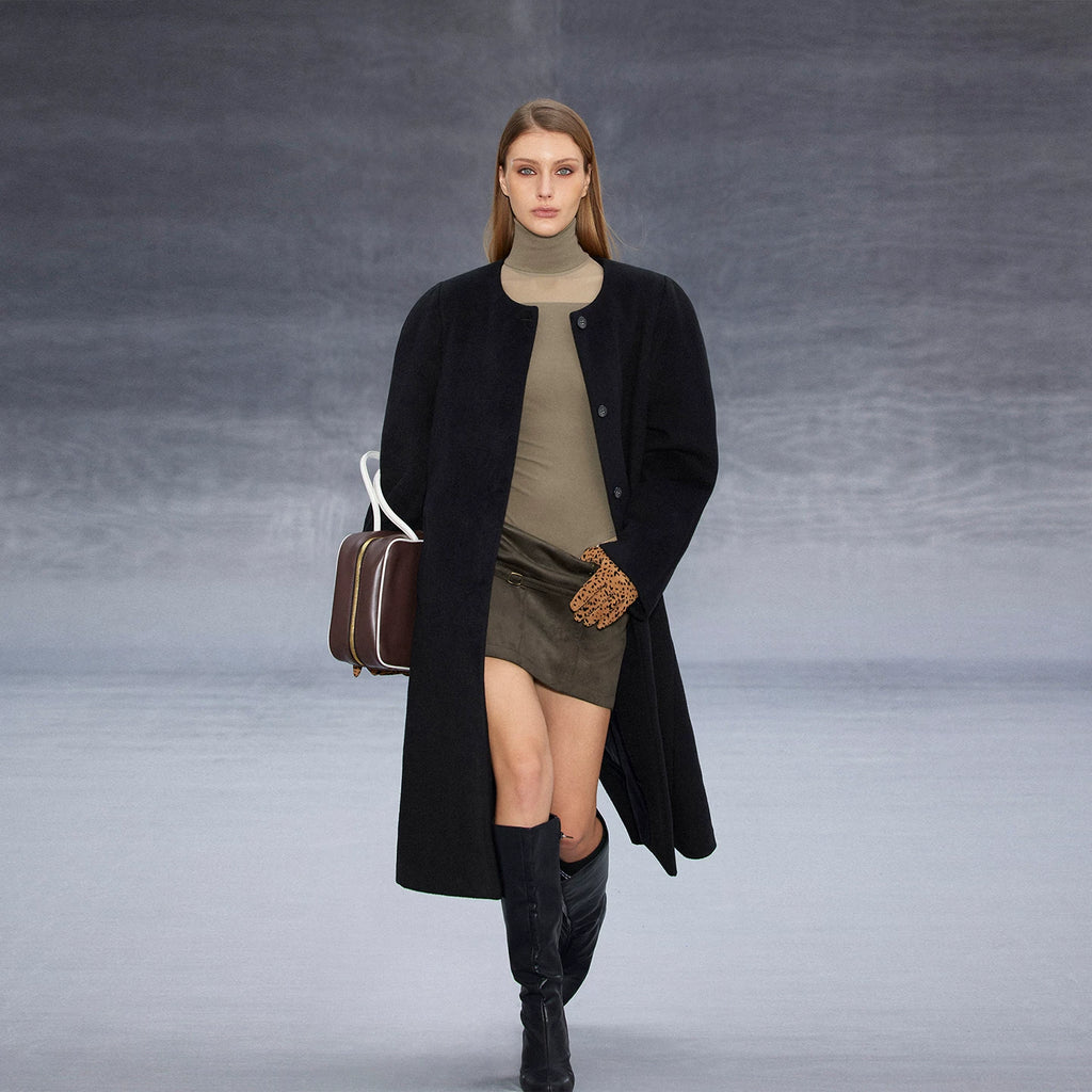 Wcoumq | Retro Rivet Low-Waist Suede Skirt – Stylish Women’s Vintage-Inspired Suede Skirt