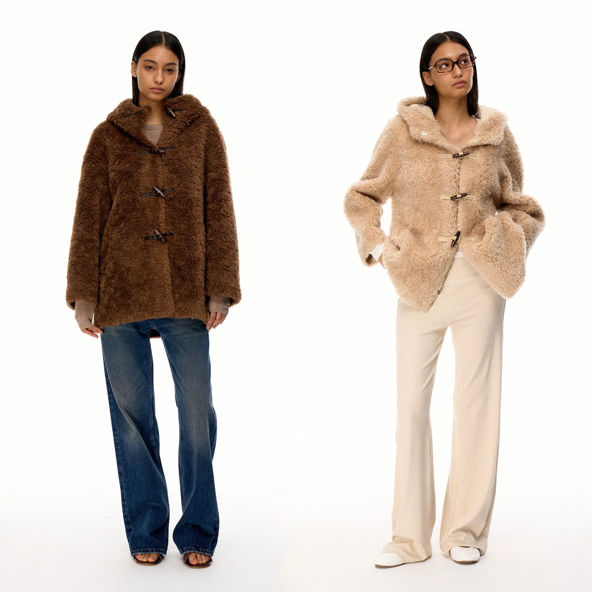 Wcoumq | Wool Warm Non-Pressing Plate Button Lamb Wool Casual Jacket – Cozy Winter One-Piece Jacket for Women