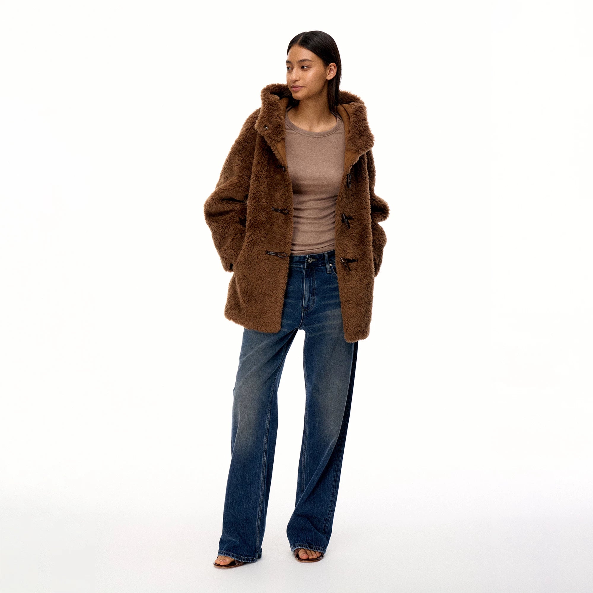 Wcoumq | Wool Warm Non-Pressing Plate Button Lamb Wool Casual Jacket – Cozy Winter One-Piece Jacket for Women