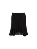 Wcoumq | Retro Flowing Irregular Hem Silk Spliced Fishtail Skirt – Elegant Women’s Unique Fishtail Skirt for Formal & Casual Occasions
