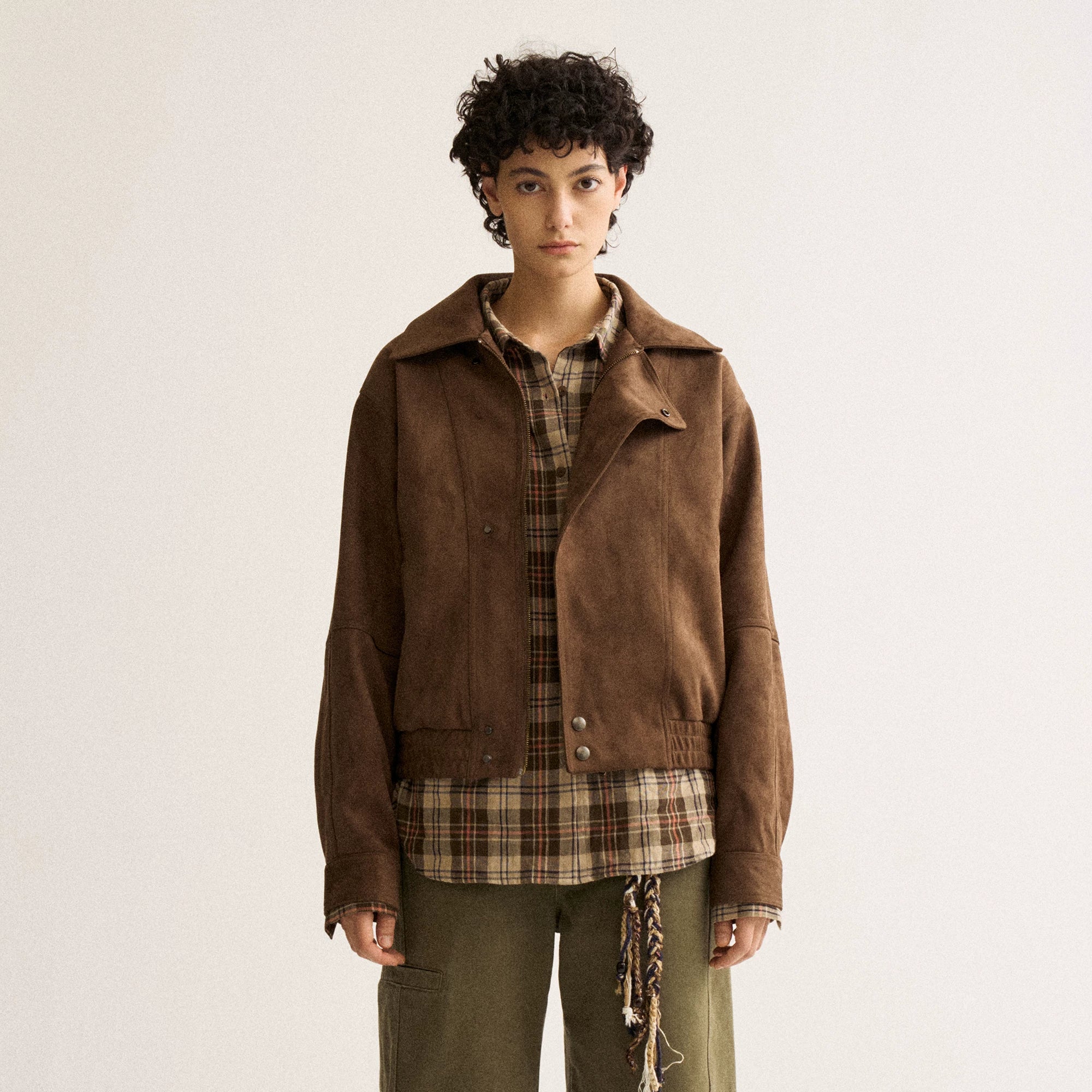 Wcoumq | Retro Textured Lapel Loose Leather Jacket – Women’s Casual Short Coat for Autumn & Winter