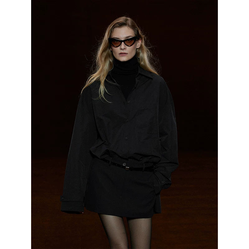 Wcoumq | Random Series-Fake Two-Piece Shirt Dress