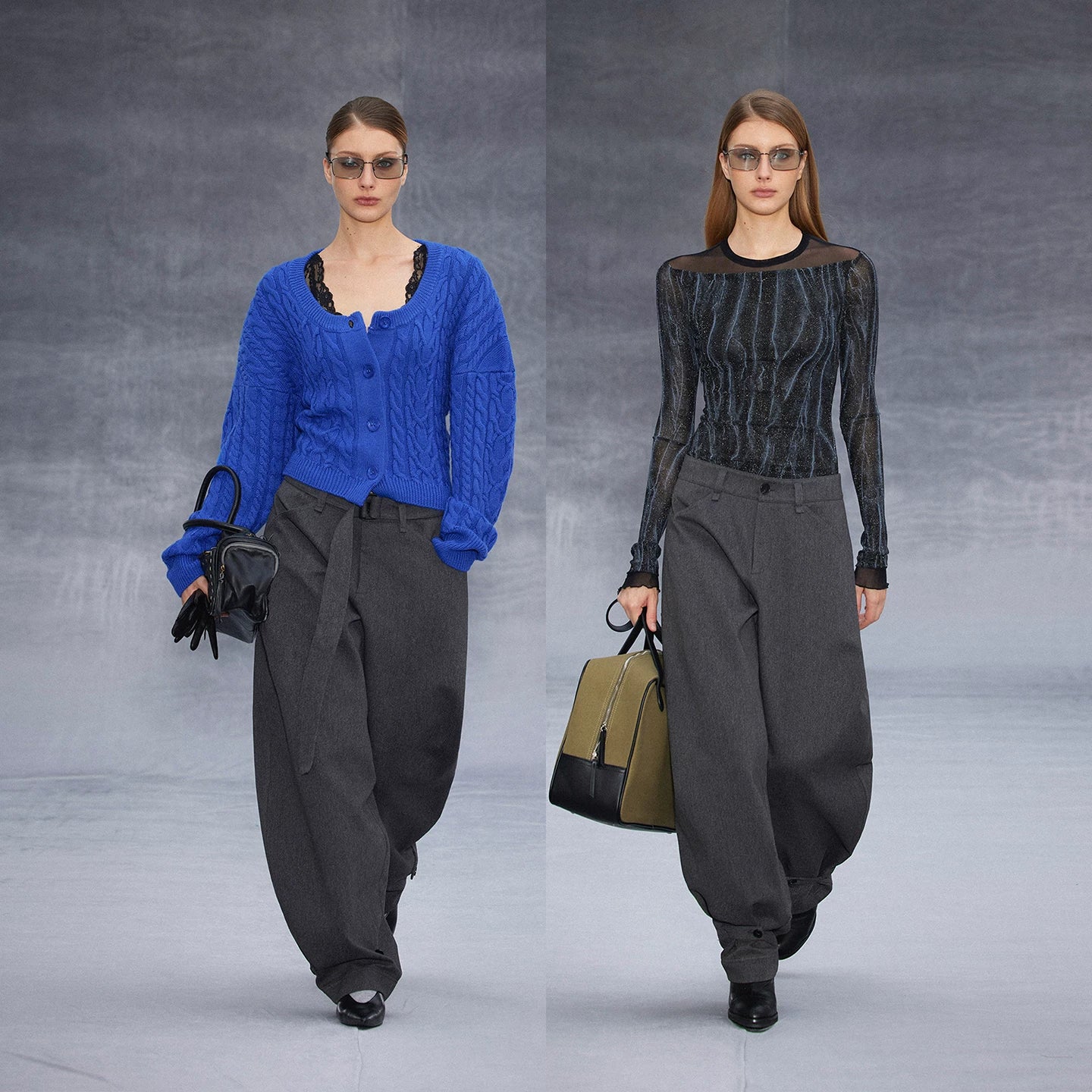 Wcoumq | Low-Waisted Drawstring Scimitar Trousers – Stylish Casual Pants for Women