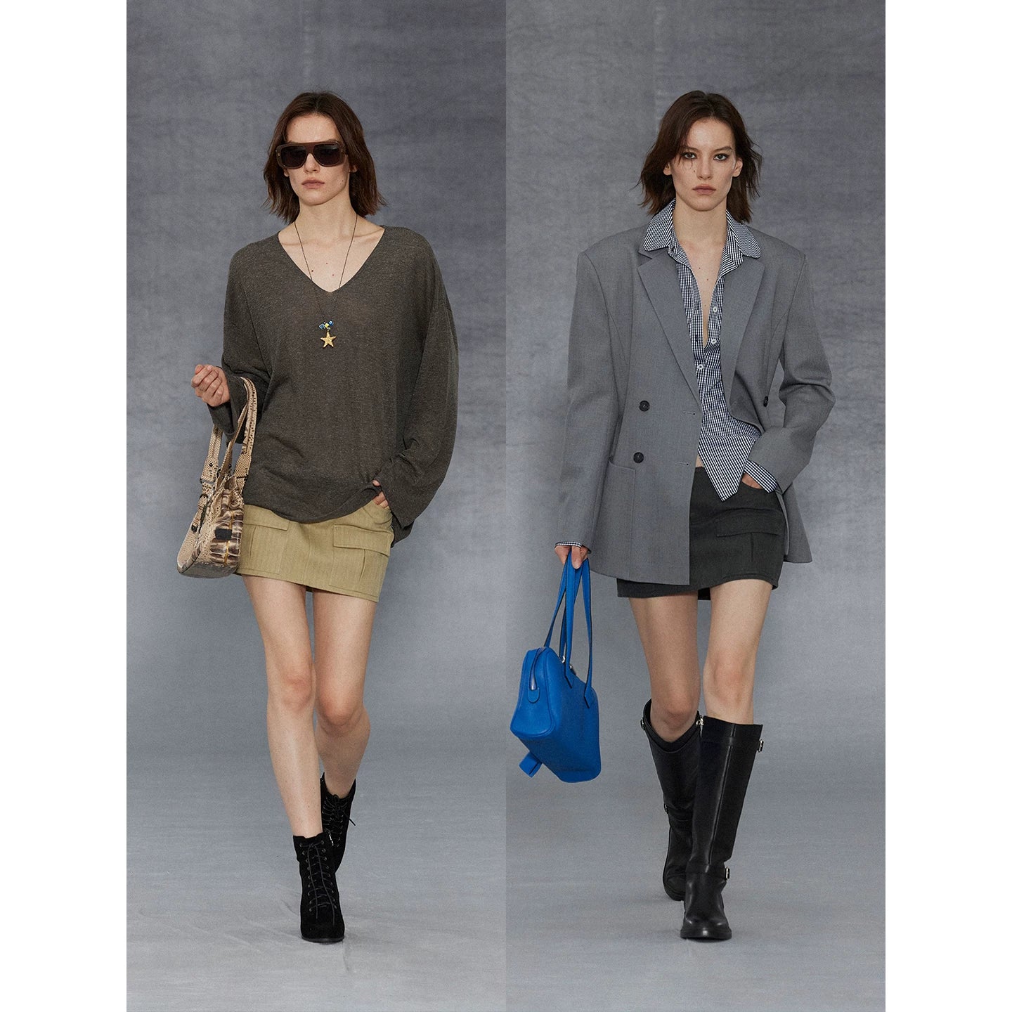 Wcoumq | Utility Low-Waist Skirt with Three-Dimensional Pockets