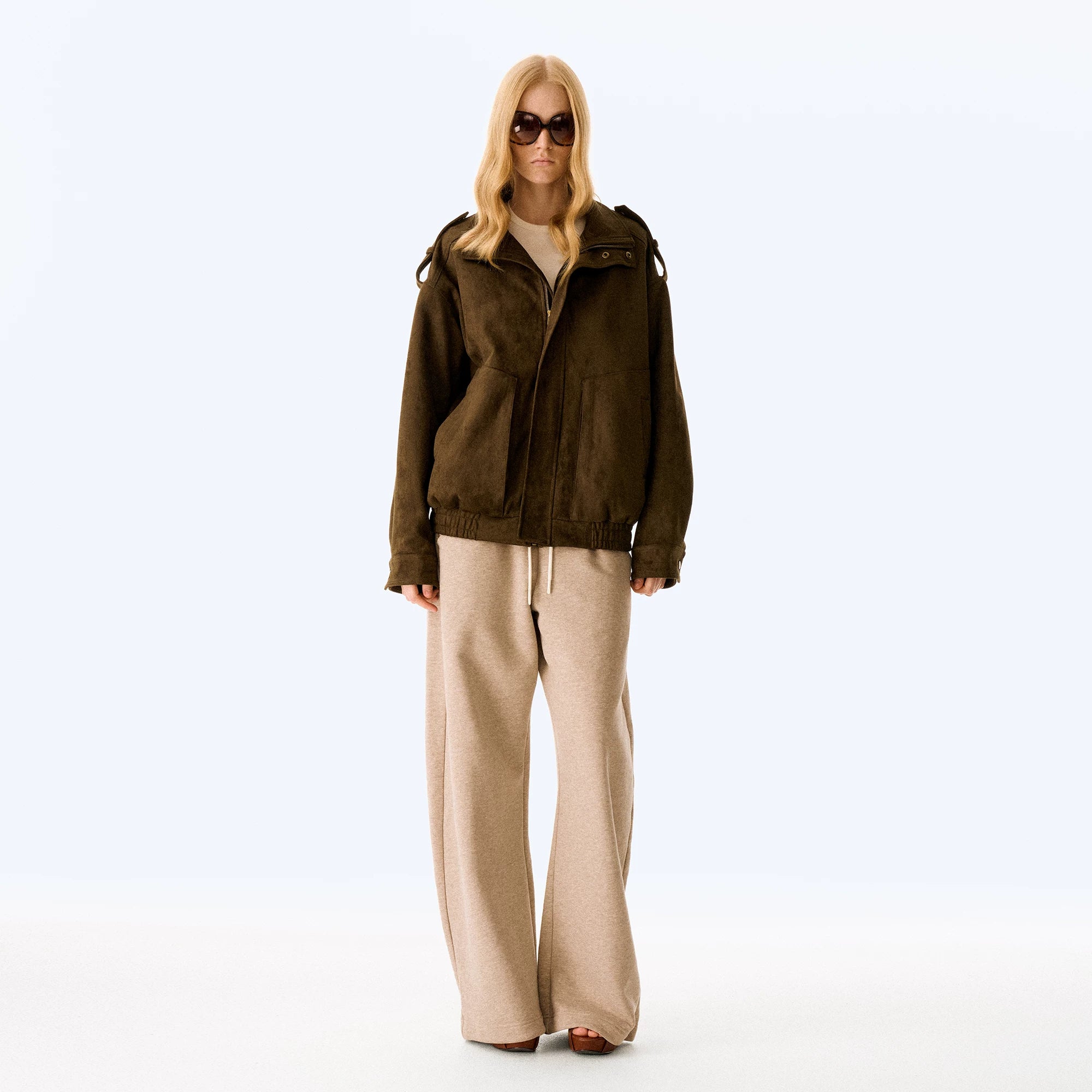 Wcoumq | Retro Stand Collar Loose Fit Leather Jacket – Women’s Casual Windproof Short Coat for Autumn & Winter