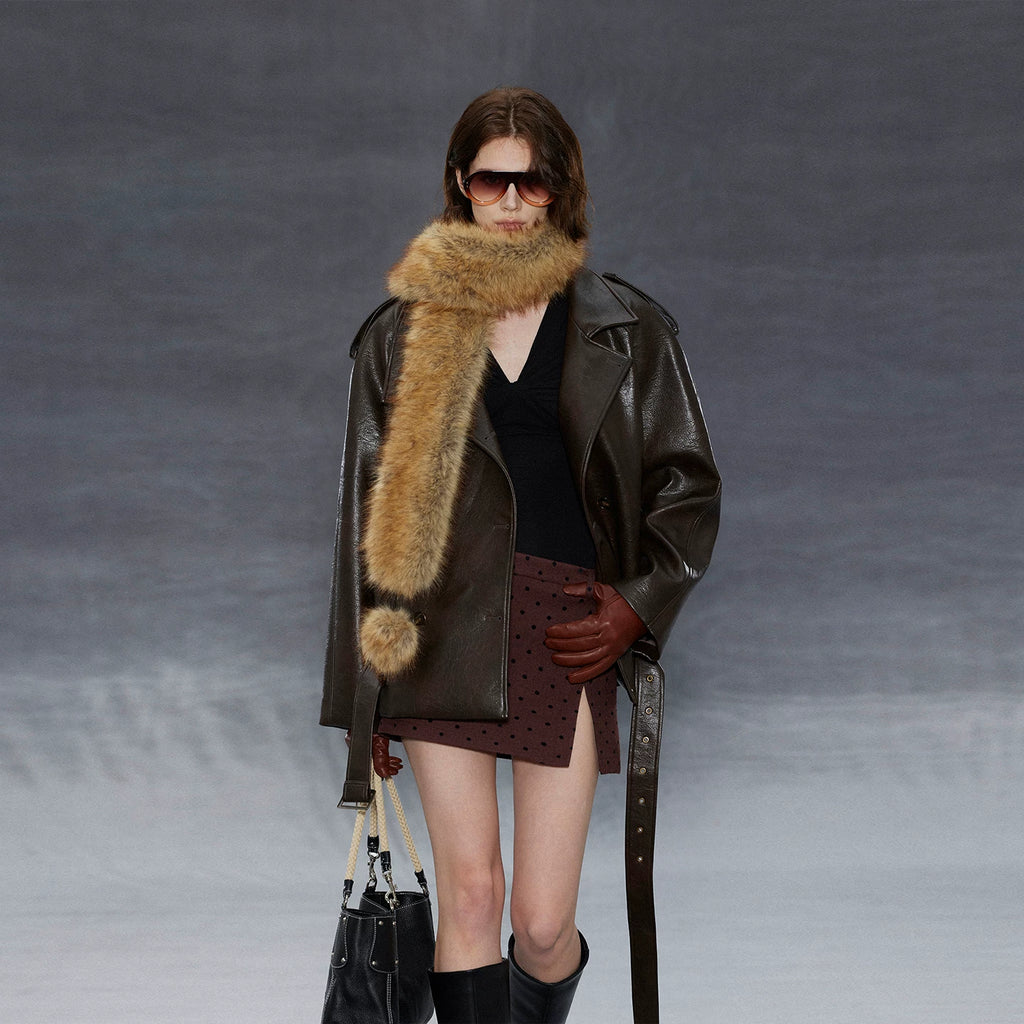 Wcoumq | Retro High Slit Woolen Culottes – Casual & Chic Wool Skirt Pants for Women