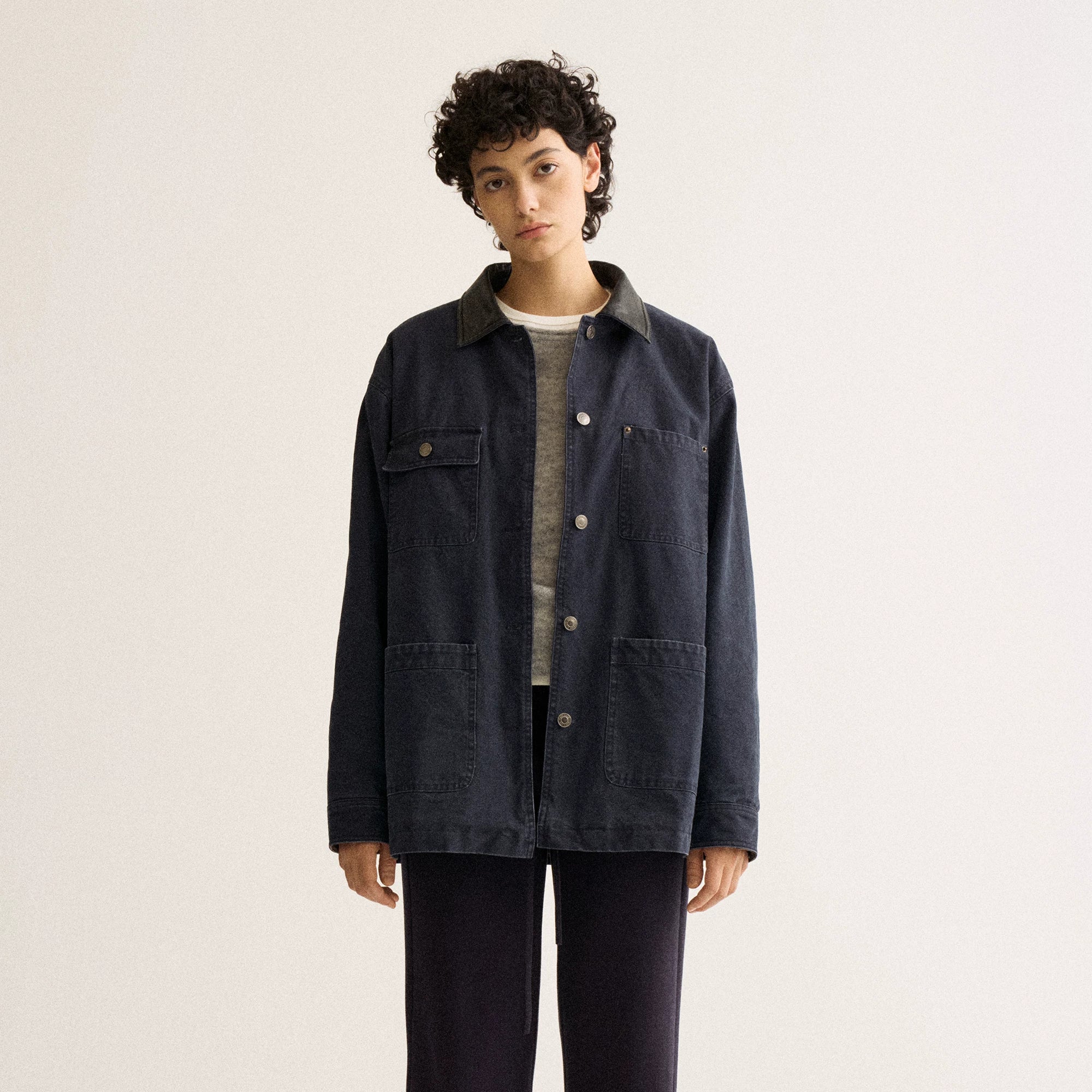 Wcoumq | Mid-Length Leather Washed Stand-Collar Hunting Jacket with Retro Plaid Splicing – Stylish Women’s Casual Jacket