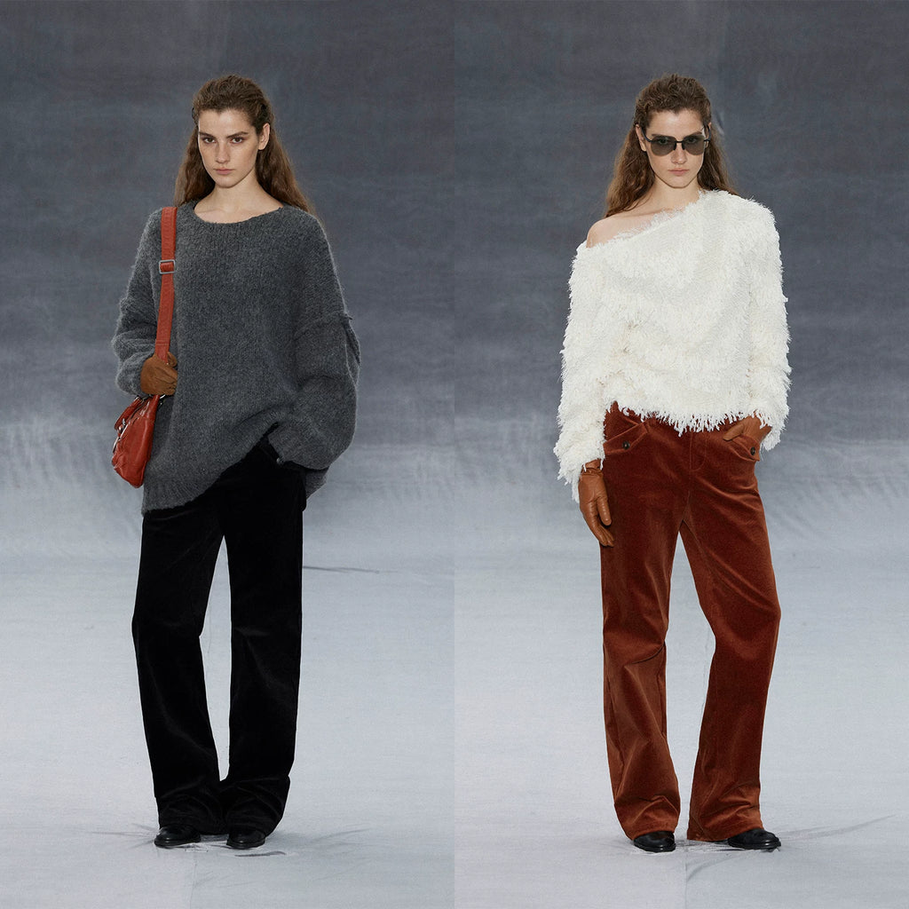 Wcoumq | Retro Casual Medium Low-Waisted Slim Fit Corduroy Straight Pants – Stylish Women’s Versatile Pants