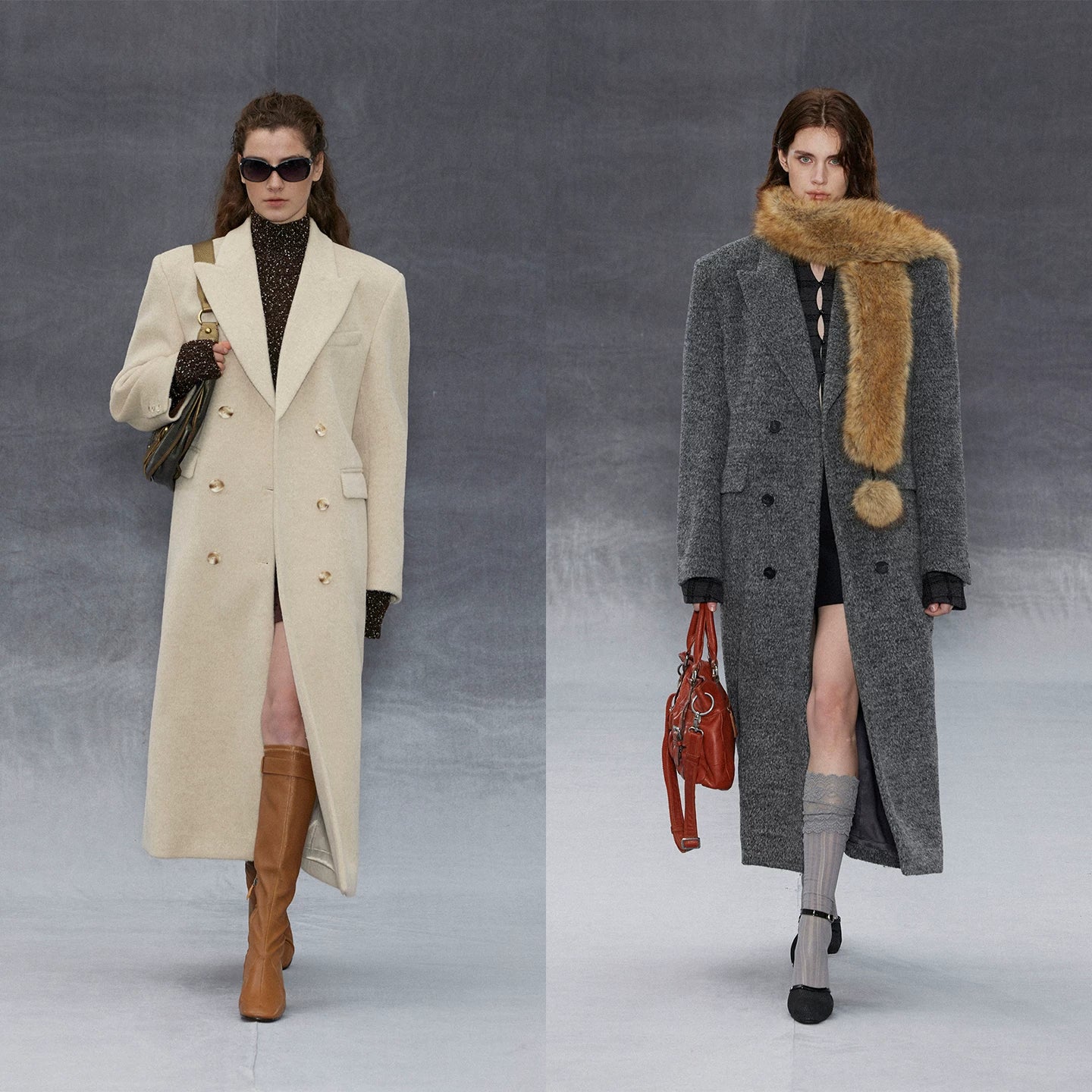 Wcoumq | Retro Double-Breasted Woolen Coat with Gun Lapel & Wide Shoulders – New In 12.10