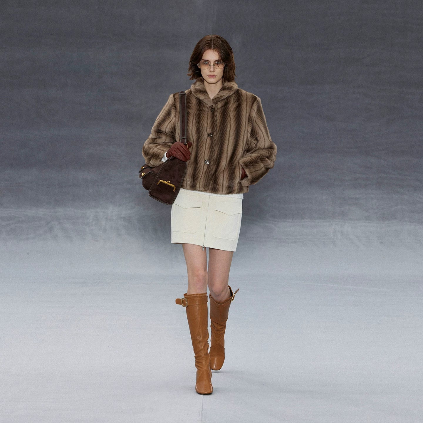 Wcoumq | Retro Long-Sleeve Mink Fur Coat with Eco-Friendly Space-Dyed Short Coat – Stylish Women’s Outerwear