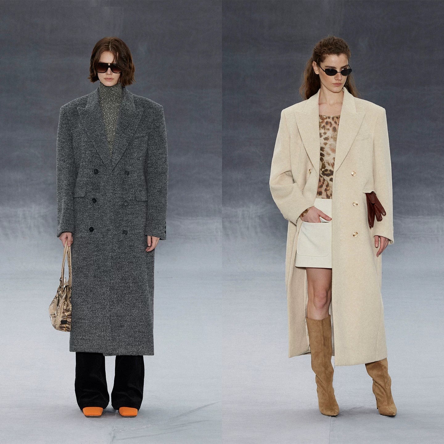 Wcoumq | Retro Double-Breasted Woolen Coat with Gun Lapel & Wide Shoulders – New In 12.10