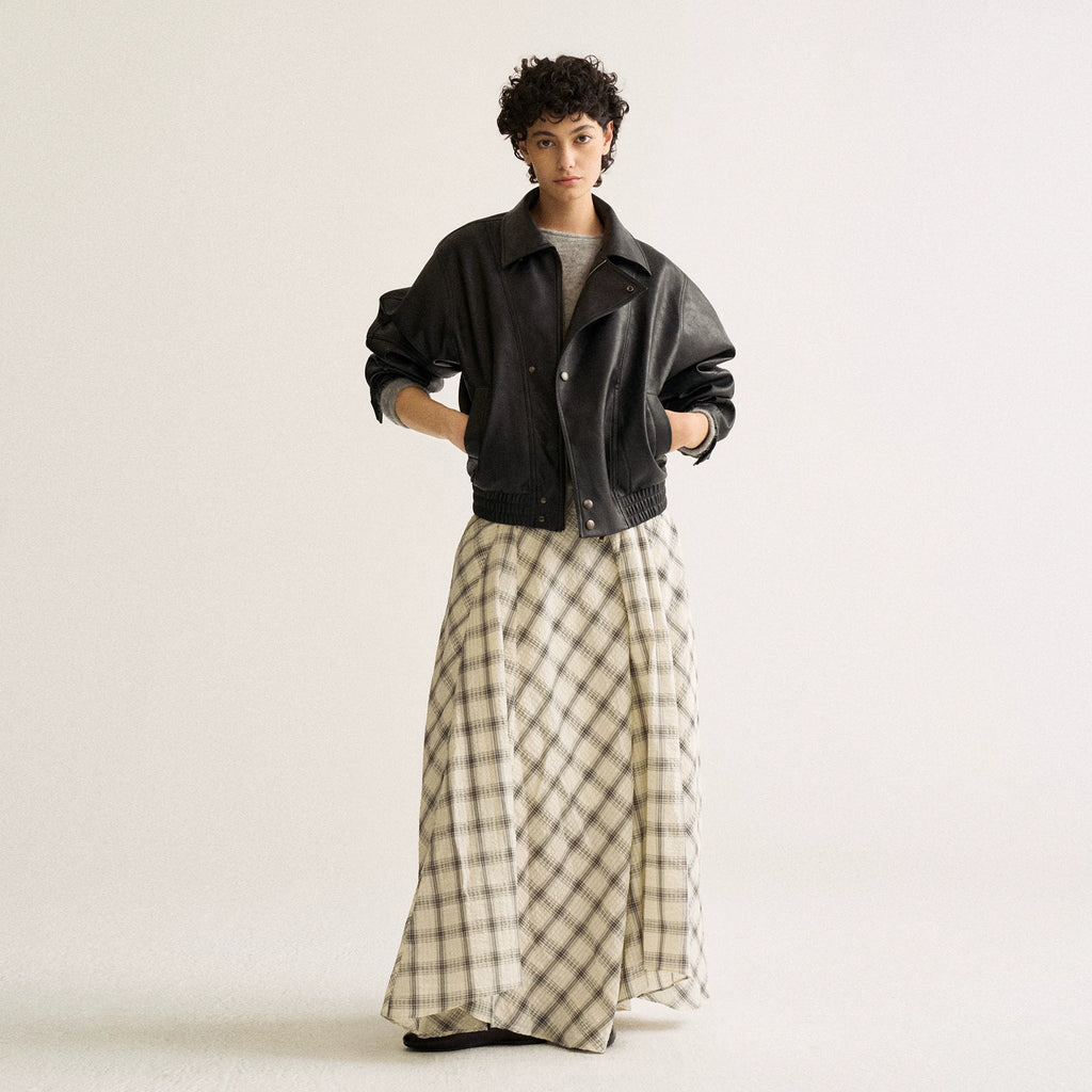 Wcoumq | Retro Textured Lapel Loose Leather Jacket – Women’s Casual Short Coat for Autumn & Winter