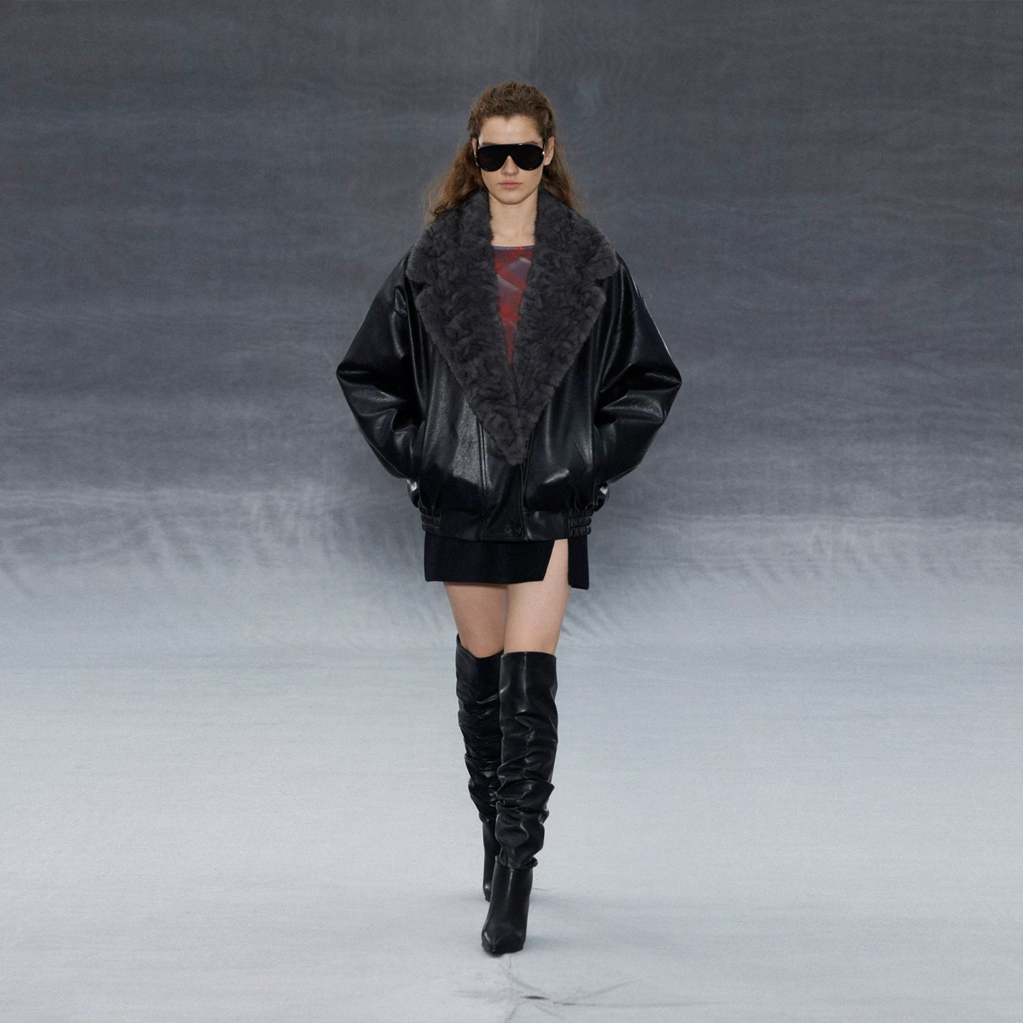 Wcoumq | Retro High Slit Woolen Culottes – Casual & Chic Wool Skirt Pants for Women